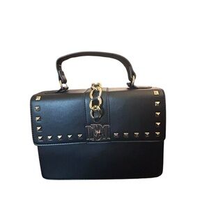 Black Studded Badgley Mischka Handbag